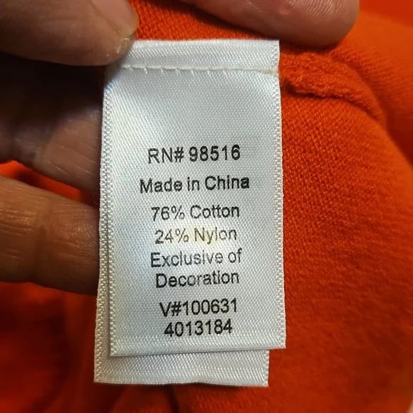 Coldwater Creek Orange Button Up Cardigan Sweater 3/4 Sleeve Size Medium M 10-12 - Picture 8 of 11